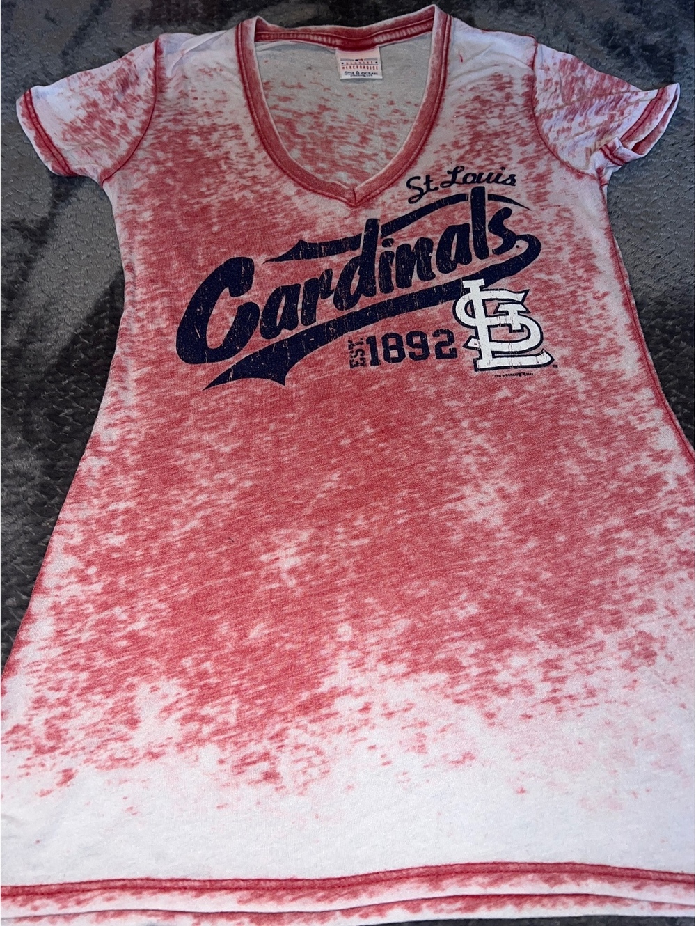 STL Cardinals, distressed tshirt from Victorias Secret, size Medium